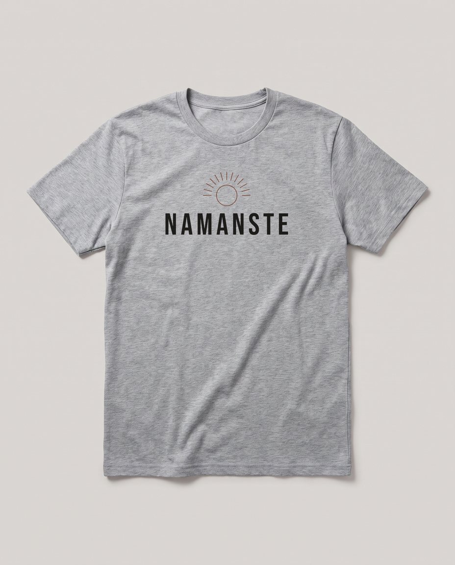 Namanste sun wordmark tee