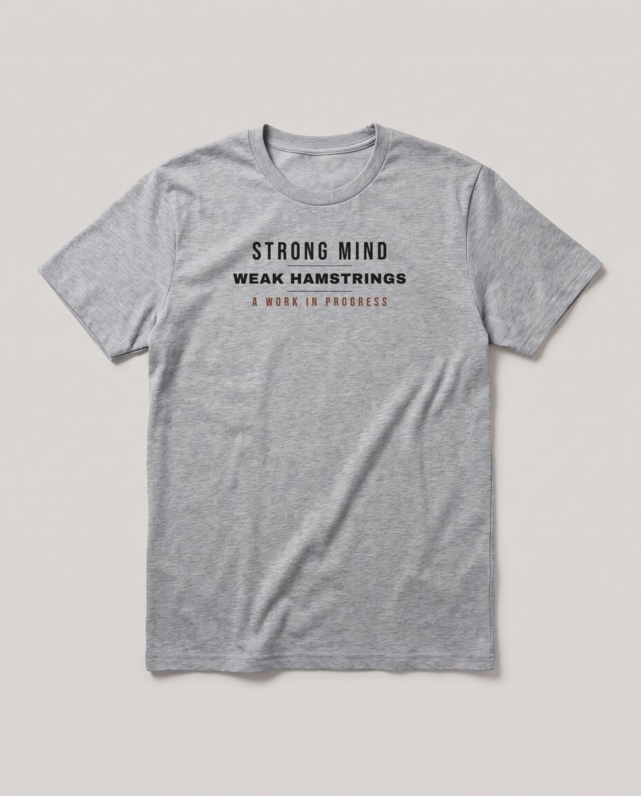 Strong Mind Weak Hamstrings tee